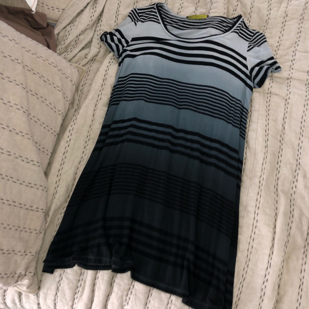 Ombré striped dress